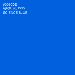 #0060DE - Science Blue Color Image